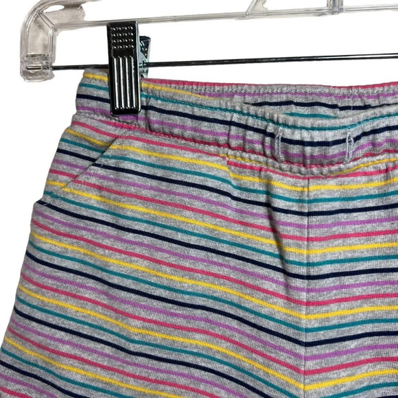 Carters Girls Rainbow Knit Shorts Size 7 Elastic Waist Pockets Lounge Play Kids - Picture 4 of 5